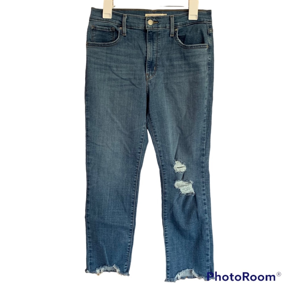 Levi’s high rise straight crop jeans | size 30